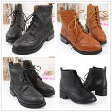 Езда конный шнуровке вырезы кожа плюшевые индивидуальные заклепки клинья короткие лодыжки загрузки натуральная кожа высокий каблук ботинка