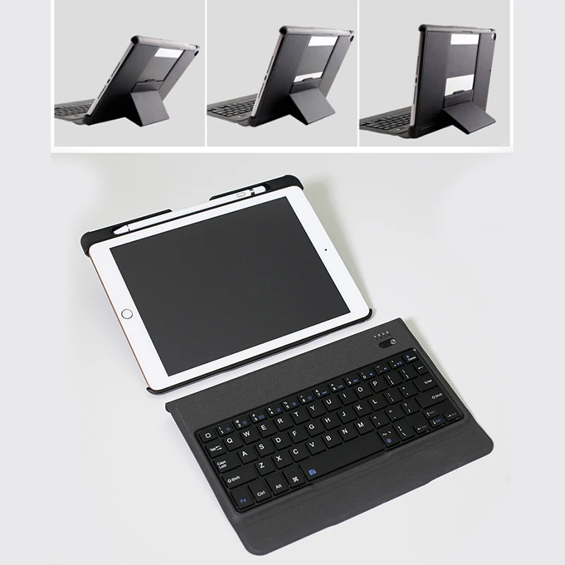 Чехол с клавиатурой для iPad-iPad-iPad Pro 9,7-iPad Air 2 и 1-тонкий и светильник-беспроводной/BT-с подсветкой 7 цветов-iP