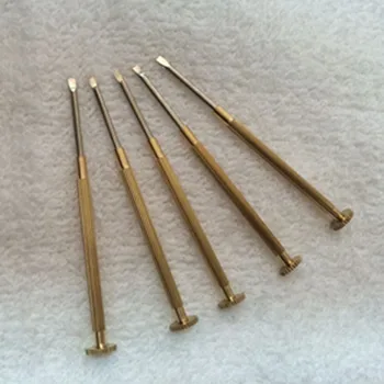 

10Pcs Generic Copper Handle + Silver Stainless Head Watch Repair Tools Screwdriver Rotatable Top Screw Kits For AP For Pam