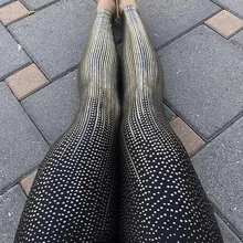 Женские леггинсы с капельным принтом без прозрачных упражнений, леггинсы для фитнеса, женские штаны для тренировок с эффектом пуш-ап