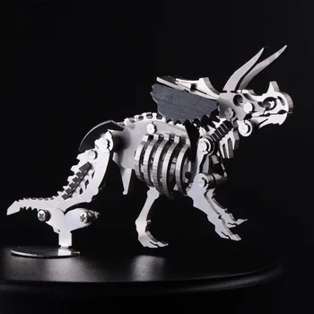 High Quality Creative 3D Model Detachable Triceratops Finished Product No Assembly Toys Collection Home Furnishing Desktop 1969 feverish finished product 064