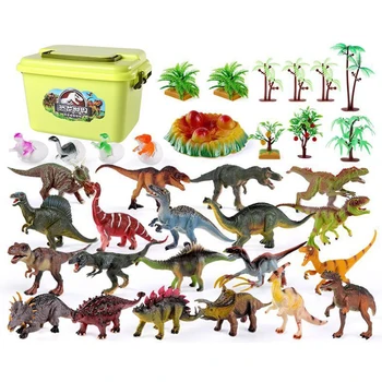 

20 Types Dinosaur Simulation Model Figure Toy 34Pcs Children Early Education Cognition Learning Set for Kid Birthday Kits