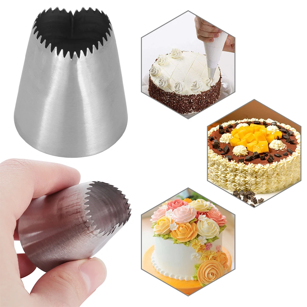 

1PC Stainless Steel Romantic Heart-shape Icing Piping Nozzles DIY Cream Cupcake Pastry Tips Nozzle Kitchen Bakery Decor Tool