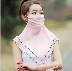 Шифона с принтом Для женщин летние солнцезащитный шарф может использоваться маска Oversize хиджабы Многофункциональный дышащий Полный шеи