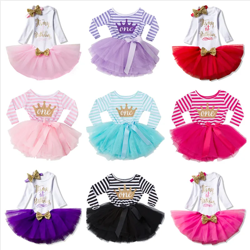 long sleeve first birthday dress