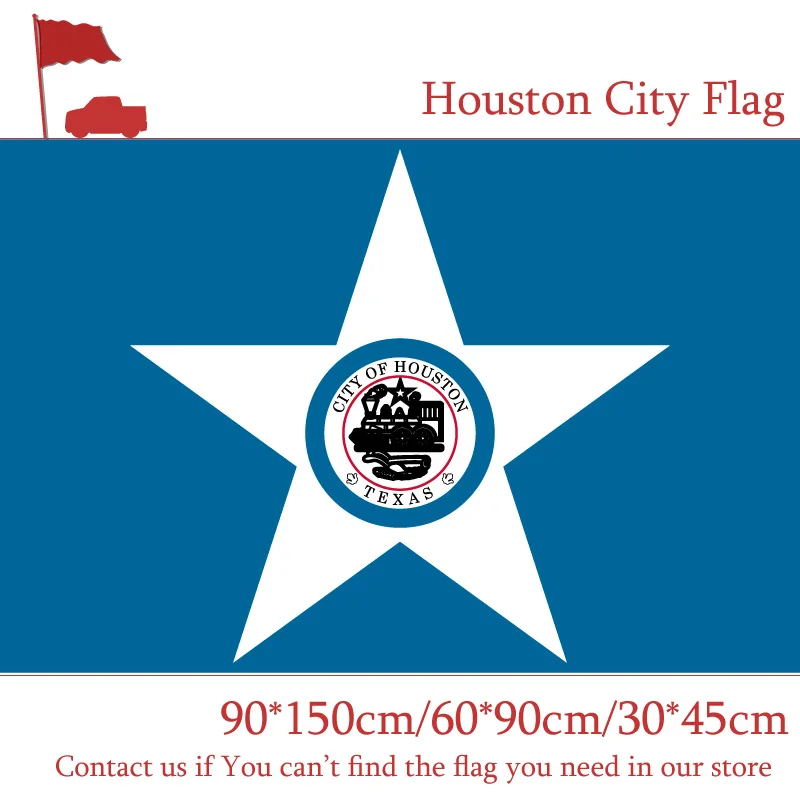 

Free shipping 60*90cm 90*150cm Flag 3x5ft Digital Print Houston City Flag 30*45cm Car Flag For Vote Event