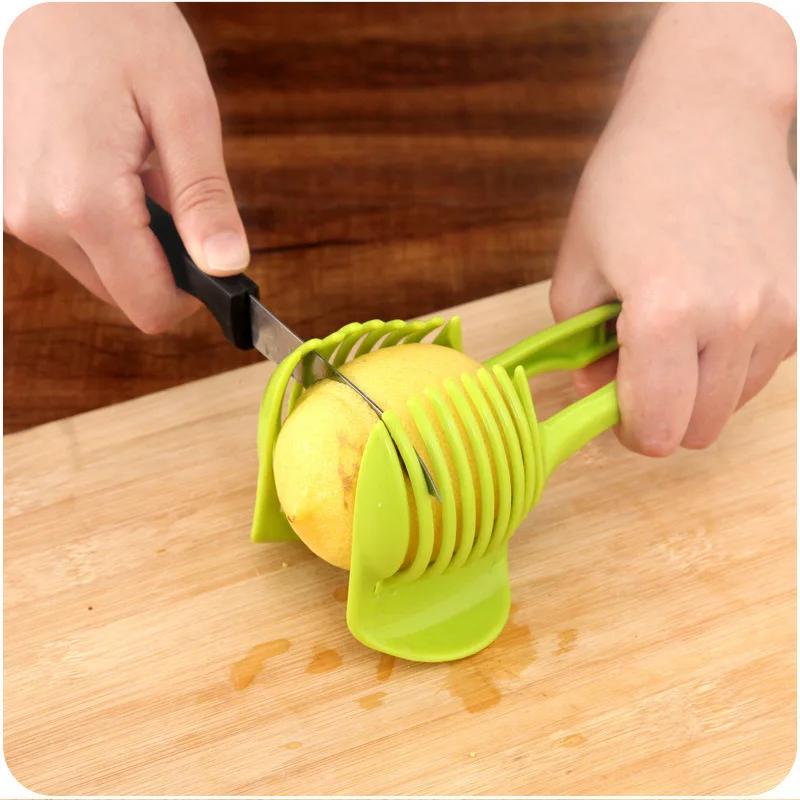 Кухонный держатель для ломтерезки томатный лимон овощерезка держатель оранжевый устройство для нарезки лимона стойка инструмент для приготовления пищи