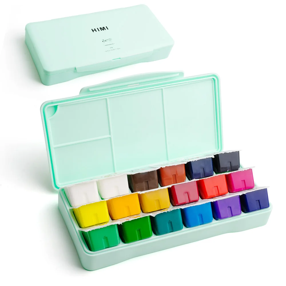 MIYA Professional Gouache Paints - 30ml*18 Unique Jelly Cup Design - Ideal for Artists and Students image 5