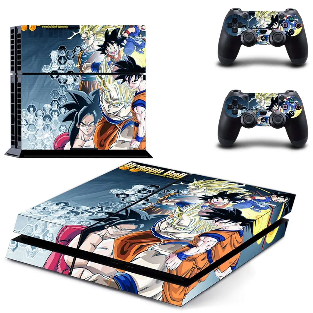 Аниме Dragon Ball Z PS4 наклейка на кожу Виниловая для Sony Playstation 4 консоль и 2 контроллера