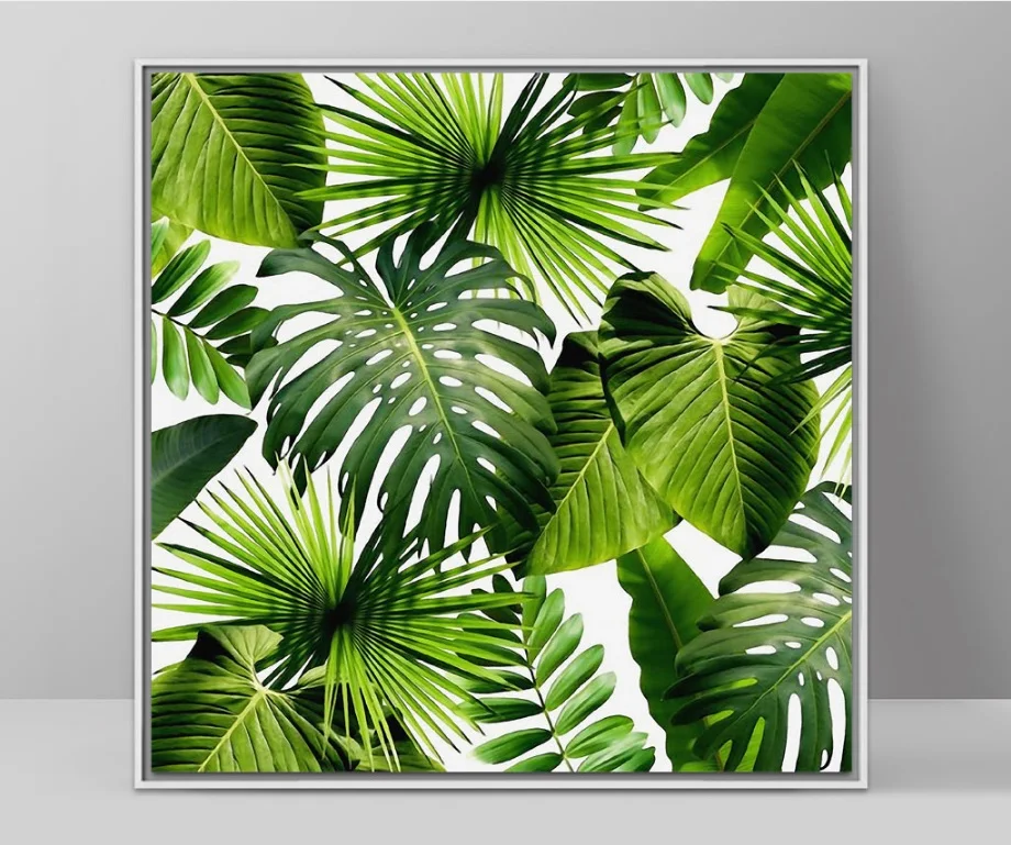 The Palm Leaves Green Plant Fresh Nordic Modern Decorative Painting