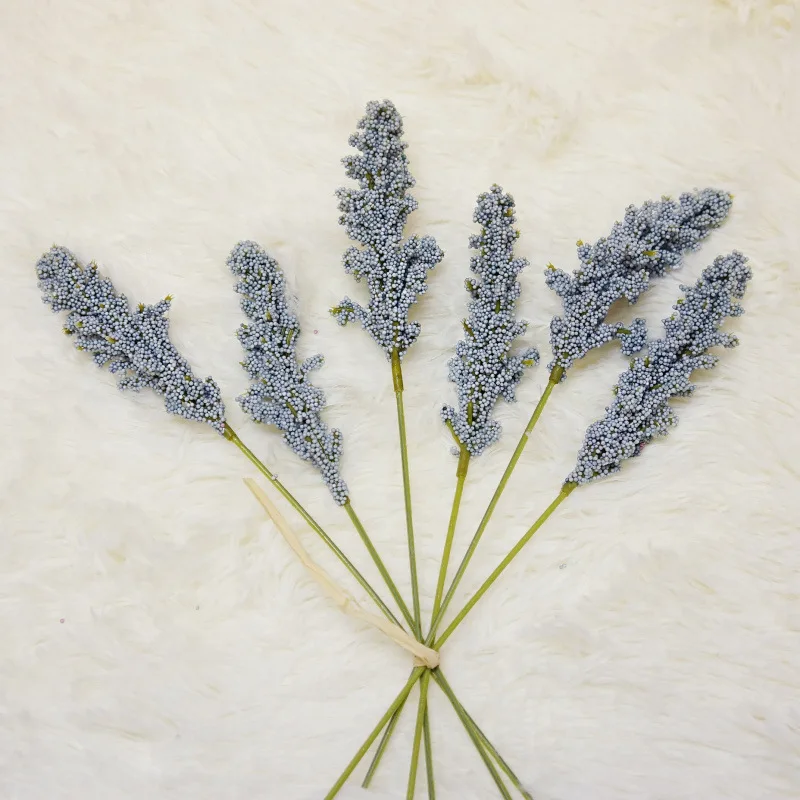 

Artificial handmade vanilla spike foam flowers bouquet mini berry fake flower for home wedding decoration