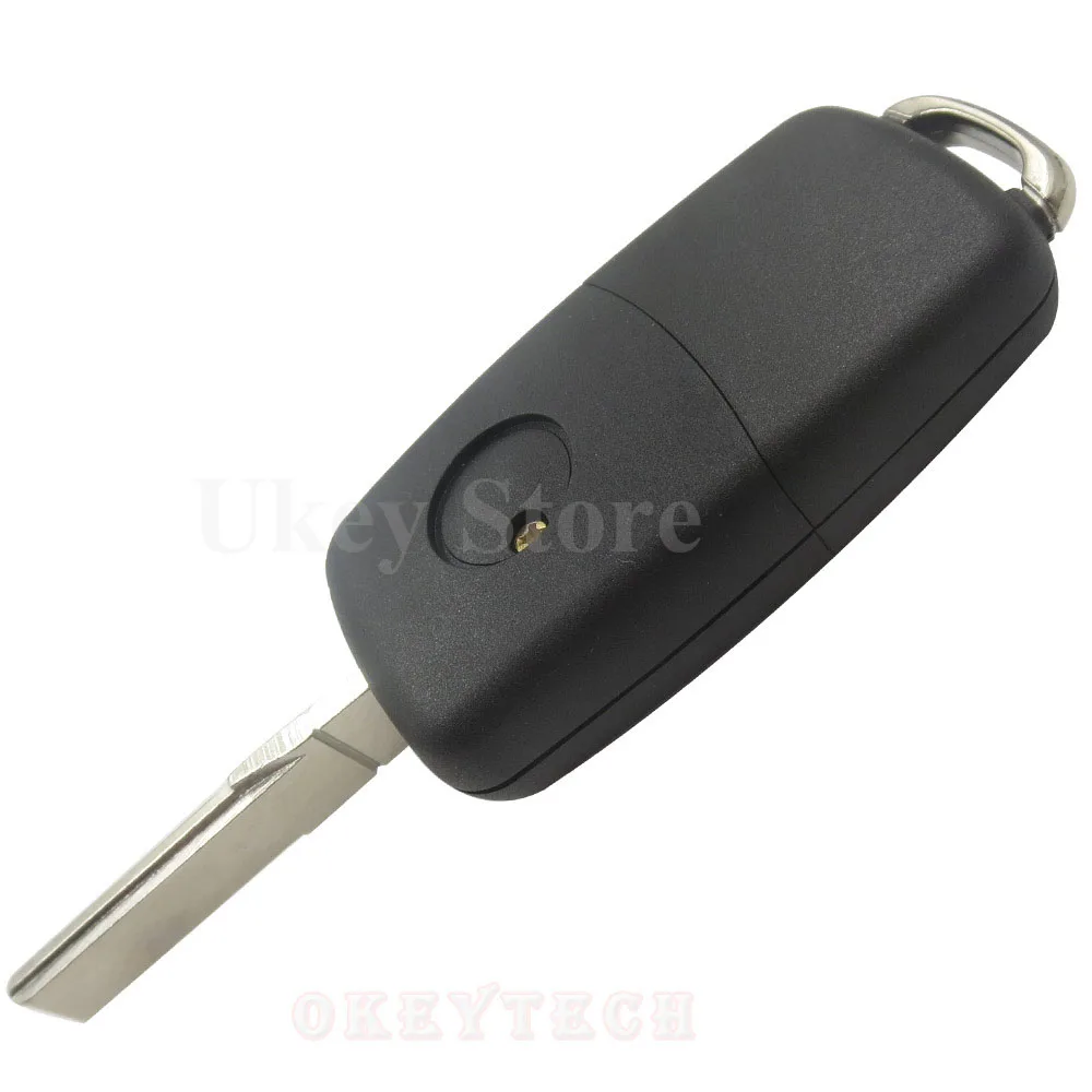 OkeyTech для VW-w Volkswagen Passat Bora Polo Golf 2 кнопки откидной складной переключатель дистанционного ключа автомобиля 433 МГц ID48 чип HU66 лезвие