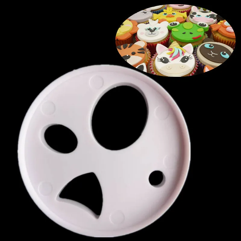 

New Pattern Animal Face Cutting Die Plastic Search Sugar Cake Printing Cutting Die Biscuits Model Baking Mould