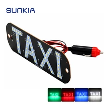 SUNKIA светодиодный фонарь в стиле такси для водителя такси с автомобильным зарядным устройством 4 цвета на выбор