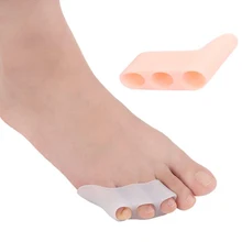 1 пара Силиконовый гелевый для ног пальцы два отверстия носок сепаратор косточка на большом пальце профилактика бурсита регулятор
