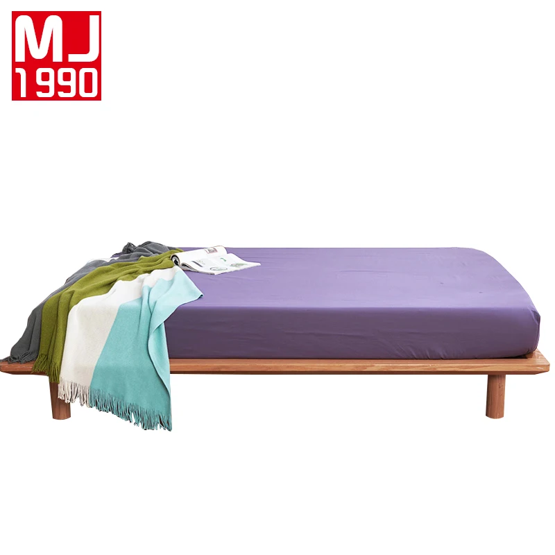 

Wholesale Solid Color Sheets Fitted Bed Sheet Elastic Mattress Cover Bed Linen Bedspread Polyester Cotton Single Twin Full Queen