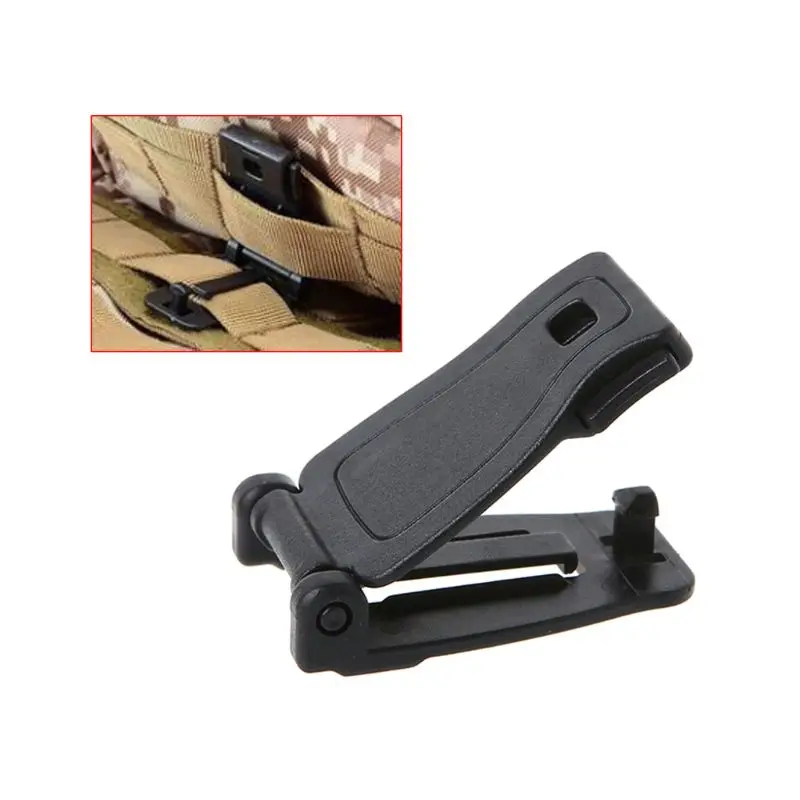 

1 Pc Outdoor Camp Hike Backpack Accessories Strong Clip Buckles Ribbon Connecting Buckle Clips Bag Fixed Hanging Buckle Kits