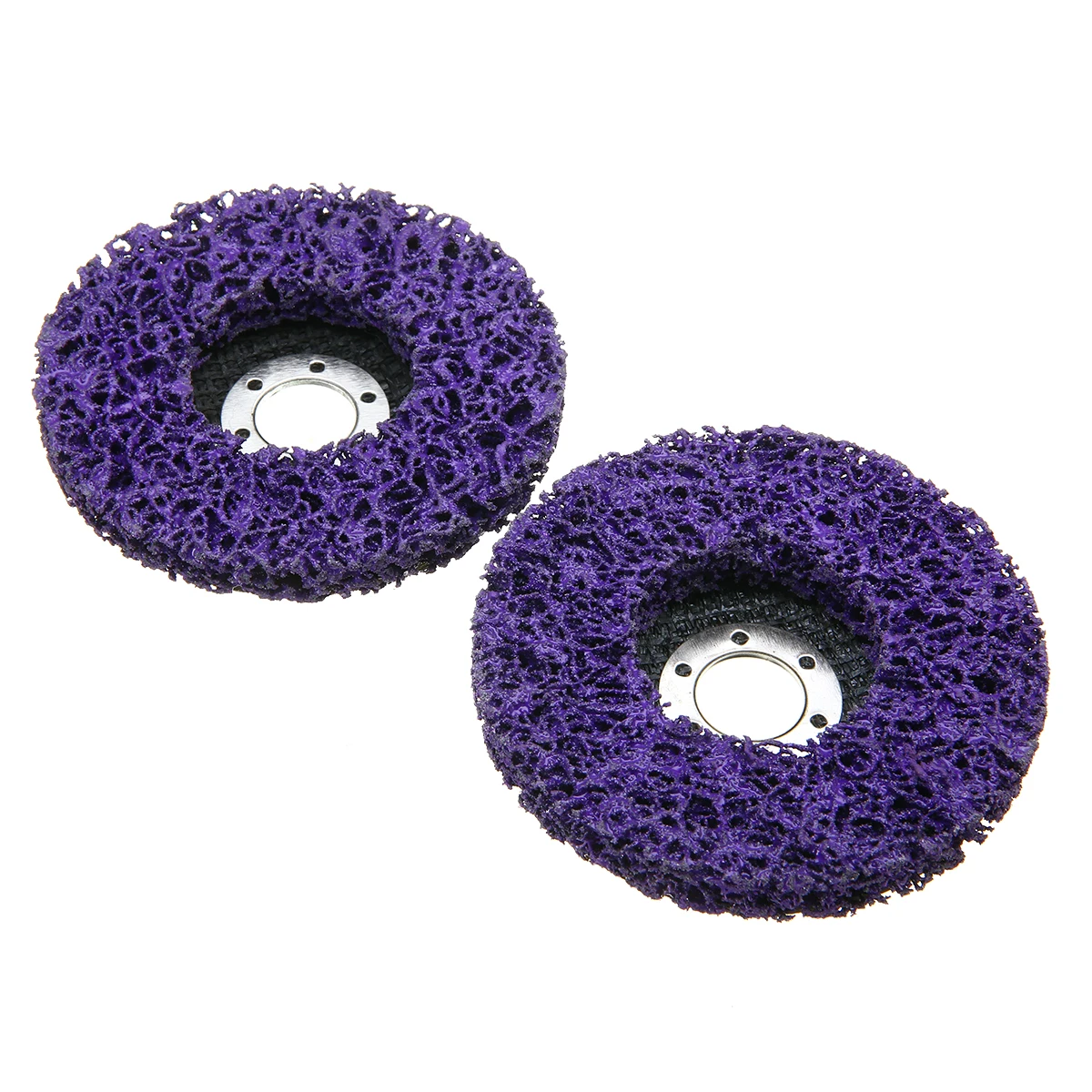 

2pcs/Set Dia 115mm Poly Strip Stripper Disc Wheel Stripper Remover Clean Angle Grinder Paint Rust Sanding Polishing