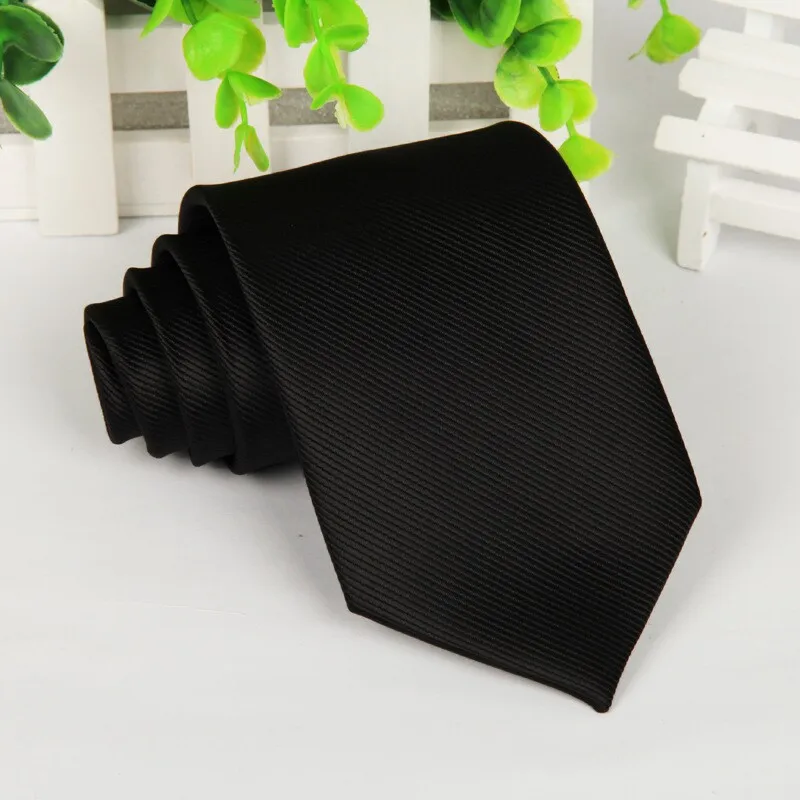 

mens ties 2014 Solid color black tie gentlemen neckties striped no minimum order atacado