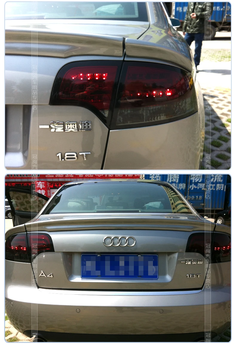 Чехол для автомобиля для Audi A4 B7 задние фонари задний фонарь светодиодный задний фонарь DRL+ сигнал поворота+ тормоз+ задний фонарь