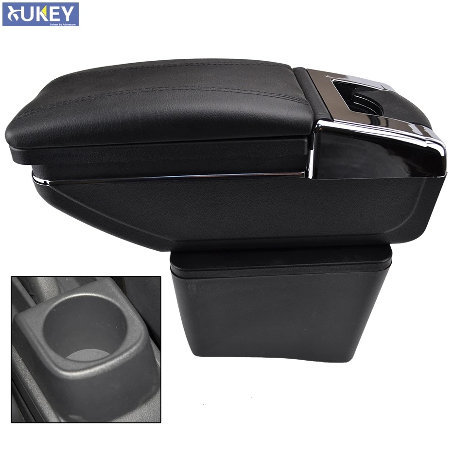 

Storage Box Armrest For VW Polo Vento 2010-2017 Rotatable Center Centre Console Arm Rest 2011 2012 2013 2014 2015 2016