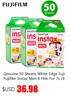 Genuine Fujifilm Fuji Instax Mini Film Black border Monochrome Mono Frame.Film for 70 8 Plus 90 25 Camera SP-1 SP-2 lomo