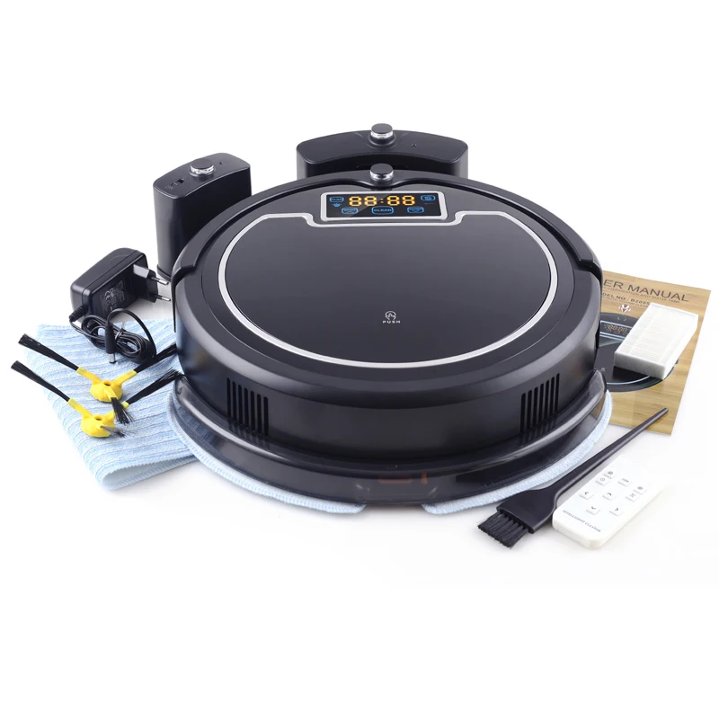 (Free Shipping to All, Fast Delivery) Robot Vacuum Cleaner with Water Tank,Wet&Dry,TouchScreen,Big Mop,Schedule,Virtual Blocker