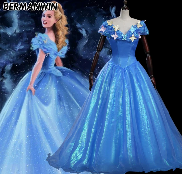 Cinderella 2017 Dresses Weddings Bermanwin High Quality Movie 2017 Princess Cinderella Dress