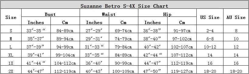 Suzanne Betro Size Chart