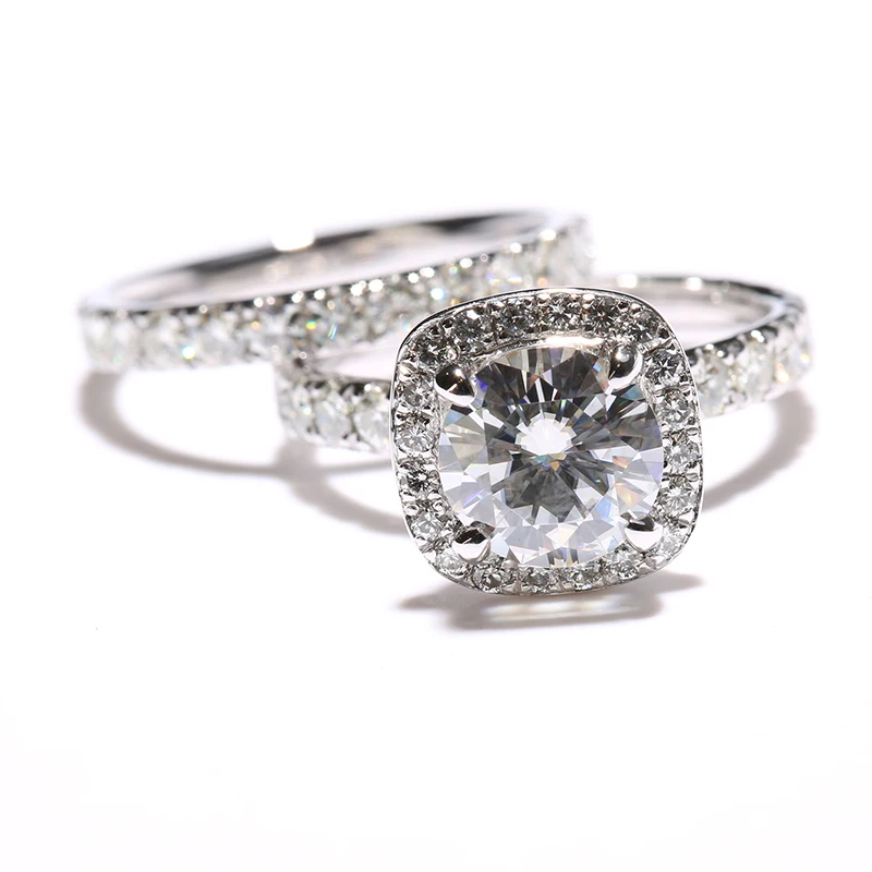 rings set for women engagement ring 315 ctw def moissanite diamond wedding band with real diamond - Real Diamond Wedding Rings rings set for women engagement ring 315 ctw def moissanite diamond wedding band with real diamond - Real Diamond Wedding Rings