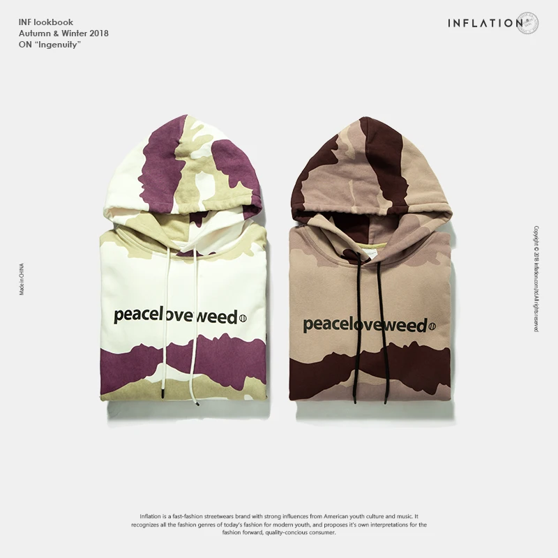 INFLATION Brand Men Hoodies Original Design Autumn Winter Hoodies Male Hoodies Warm Camouflage Hoodies Streetwear Hooded 8779W INFLATION Brand Men Hoodies Original Design Autumn Winter Hoodies Male Hoodies Warm Camouflage Hoodies Streetwear Hooded 8779W