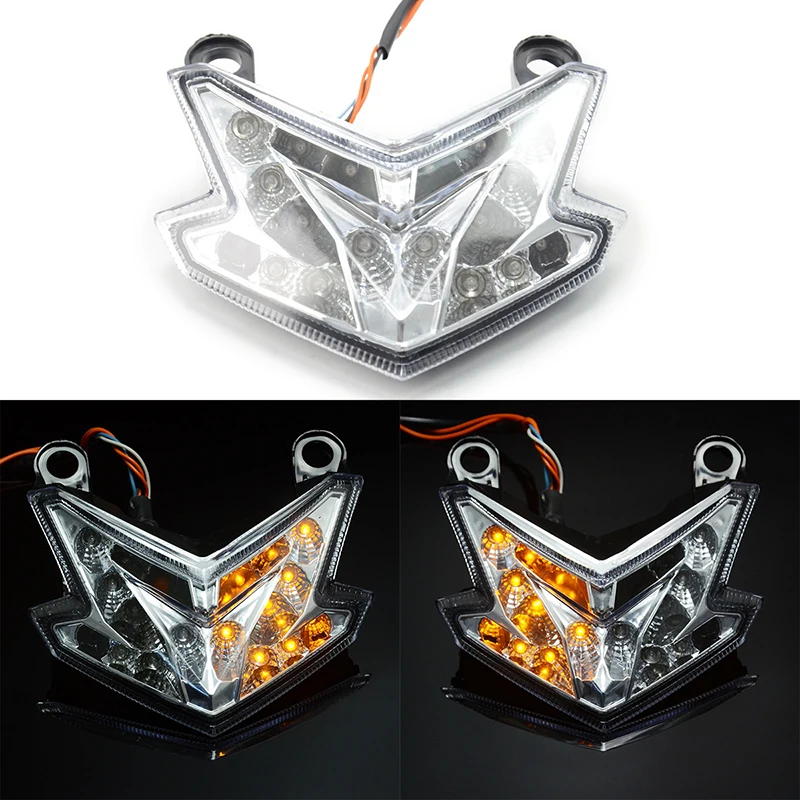 

For Kawasaki Z800 ZX-6R 2013 - 2017 Z125 Pro 2016 2017 Motorcycle Integrated LED Tail Light Turn signal Blinker Lamp Assembly