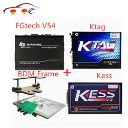 Kess V2 Fw4.036 V2.32 чип Тюнинг Комплект + k-tag 2,13 Fw6.070 KTAG ECU Программатор + fgtech Galletto 4 Master V54 + Адаптер BDM рамки