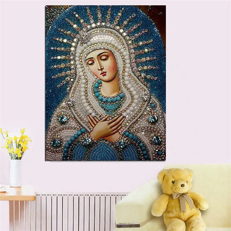 

Diamond Embroidery 5D Round Crystal DIY Painting Cross Stitch Home Decor Mosaic Religious Paint Craft 30x40cm Dropshipping FAS