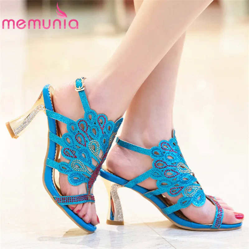 

BIG SIZE 33-46 NEW 2019 women sandals fashion high heels summer shoes gladiator sandals cut outs prom wedding shoes wholesale