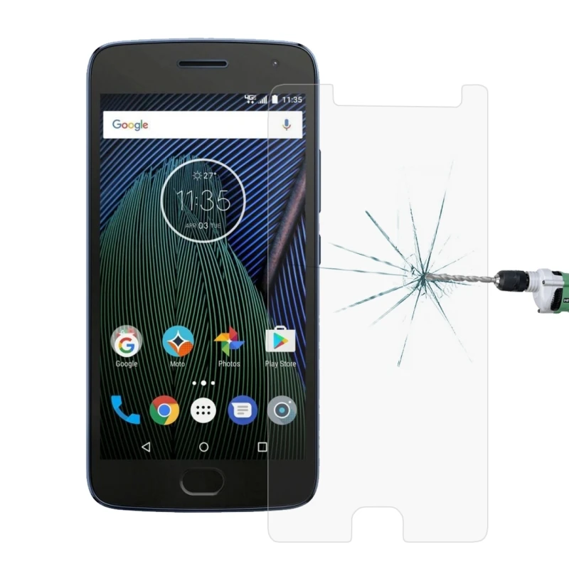 Для Motorola Moto G (5 е поколение) и G5 Plus защита для экрана 0 26 мм 2.5D взрывозащищенное