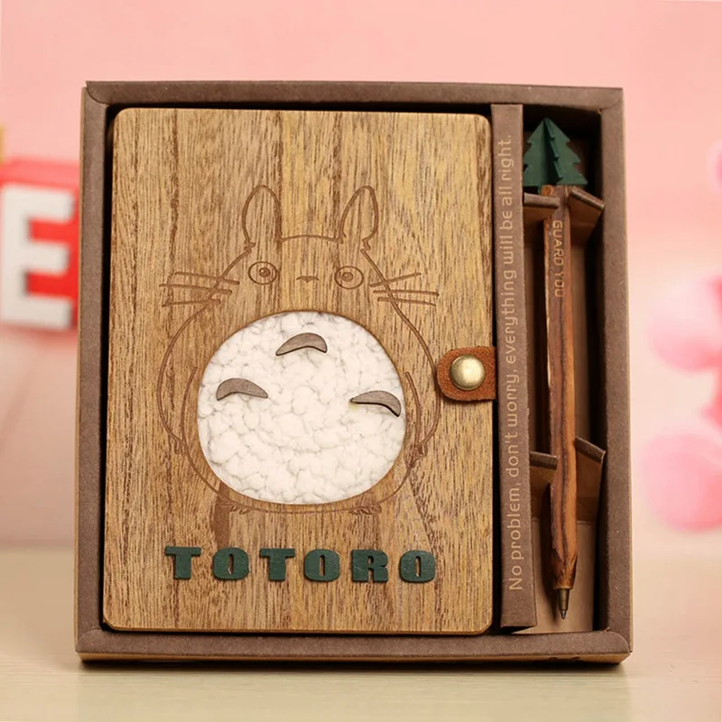 Милый мультипликационный Тоторо планировщик блокнот милый деревянный Шиншилла дневник записная книжка подарки школьные офисные канцелярские принадлежности