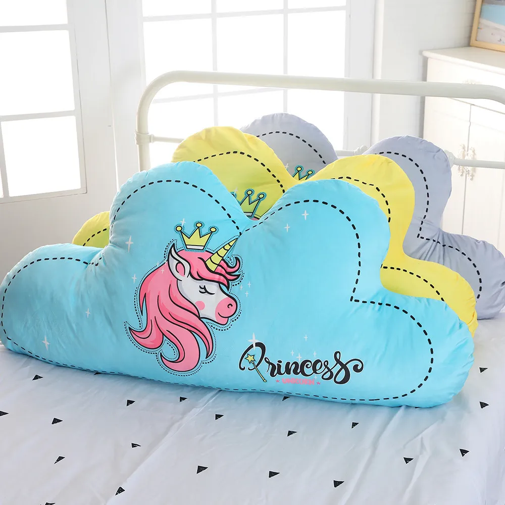 Unicórnio dos Desenhos Travesseiro de Pelúcia Travesseiro de Sono Almofada de Encosto Decoração para Casa Presentes dos Namorados para Meninas Animados Nuvem Recheado Aniversário Crianças 65cm 3 de pelúcia travesseiro de sono recheado almofada