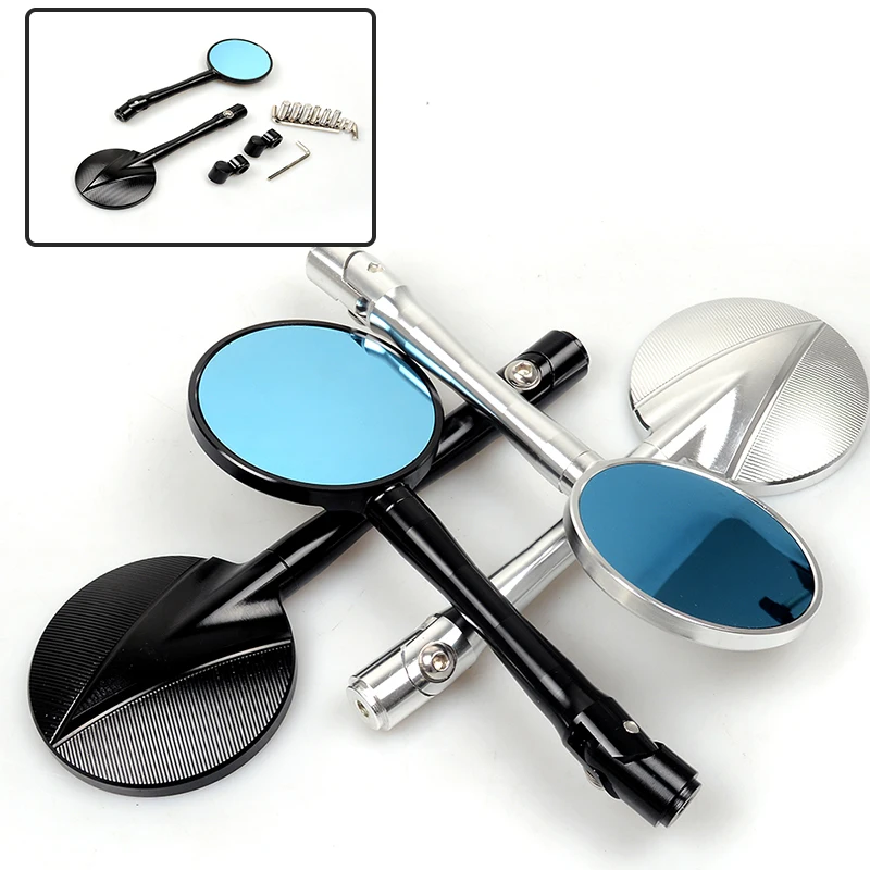 

CNC Motorcycle Side Mirrors Universal modified rearview Mirrors Handlebar mirror For Honda Monkey Yamaha Kawasaki Suzuki Racing