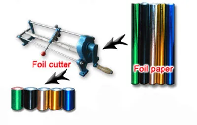 2" фольгированная бумага устройтство для продольной резки горячей фольги штамповки Рулонной Резки Core 0,9" ручной резки
