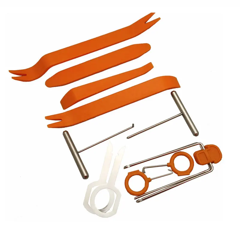 12 Pcs/SeT Plastic Car Radio Door Clip Panel Trim Dash Audio Removal Pry Tool Repairing 12 Pcs/SeT Plastic Car Radio Door Clip Panel Trim Dash Audio Removal Pry Tool Repairing