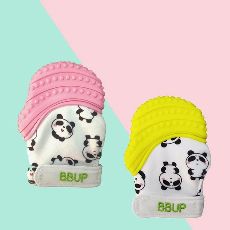 

New-arrival Toddler Toys 1pcs Infant Teething Gloves Baby Molar Gloves Cute Newborn Teething Mittens Anti-bite Hand A