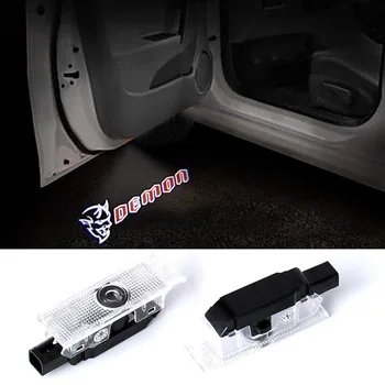 

1-20 Pair Car Door Welcome Courtesy Light LED Laser Projector Emblem Shadow Ghost Light 12V For Dodge Demon Logo Accessories