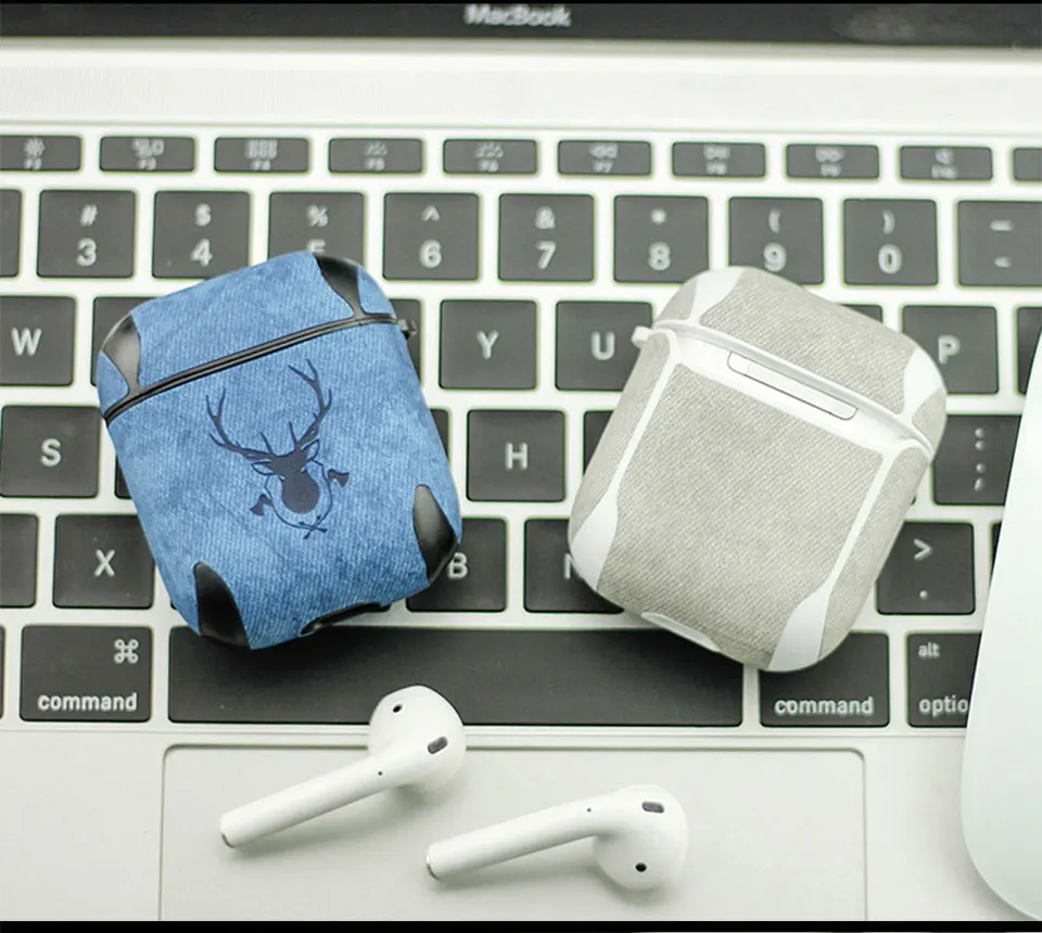 Горячий Стильный кожаный чехол для Apple Airpods1/2 Bluetooth наушники защитный чехол для зарядки чехол коробка сумки сплит дизайн