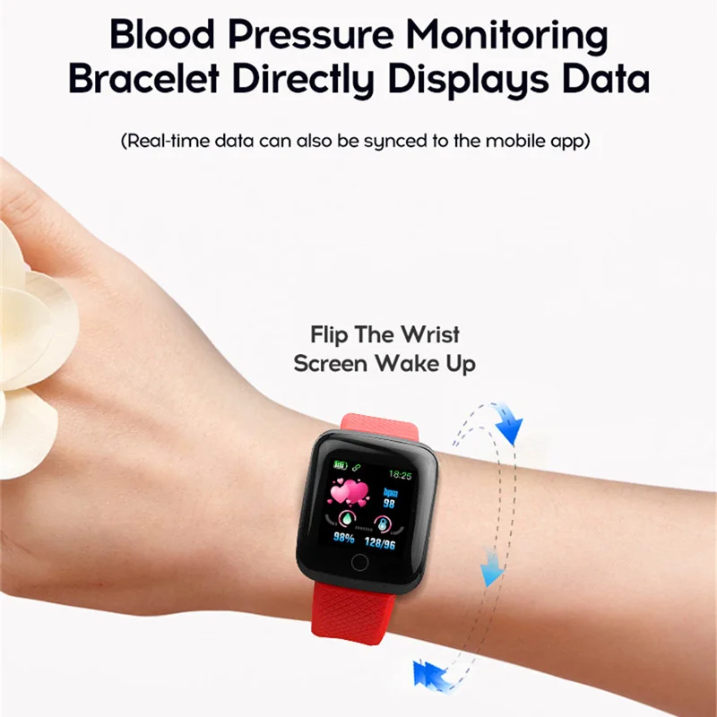 D13pro монитор сердечного ритма трекер сна Смарт Браслет для измерения кровяного давления кровяного кислорода цветной ЖК сенсорный экран умный Браслет
