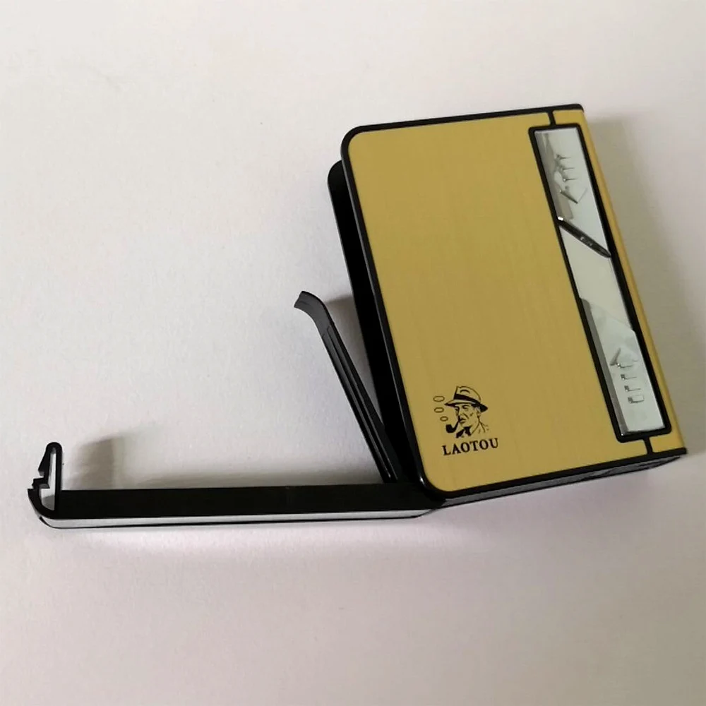 USB Зажигалка Портсигар для 10 сигарет пакет портсигар, зажигалка