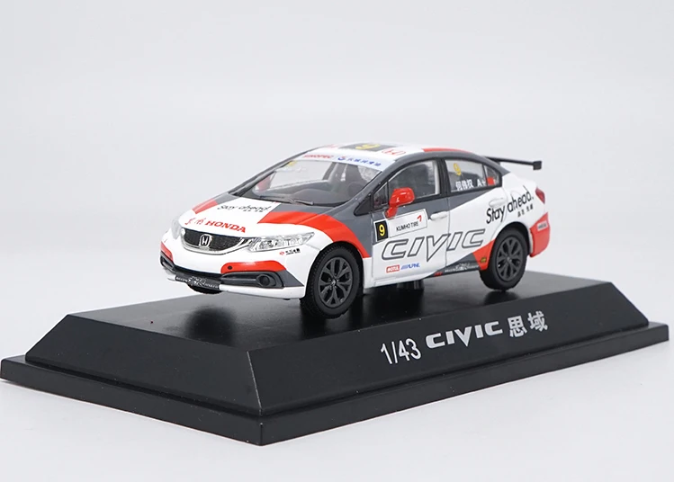 Оригинальная коробка 1:43 Масштаб Honda Civic сплав гоночный автомобиль модель металлические литья модель игрушечный автомобиль для детей игрушки подарки