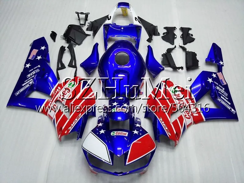 Литья под давлением для HONDA F5 CBR600RR 13, 14, 15, 16, 17, 99SH9 CBR 600RR 600 RR CBR600 RR 2013 Обтекатели Топ красного и черного цвета - Цвет: No.  5