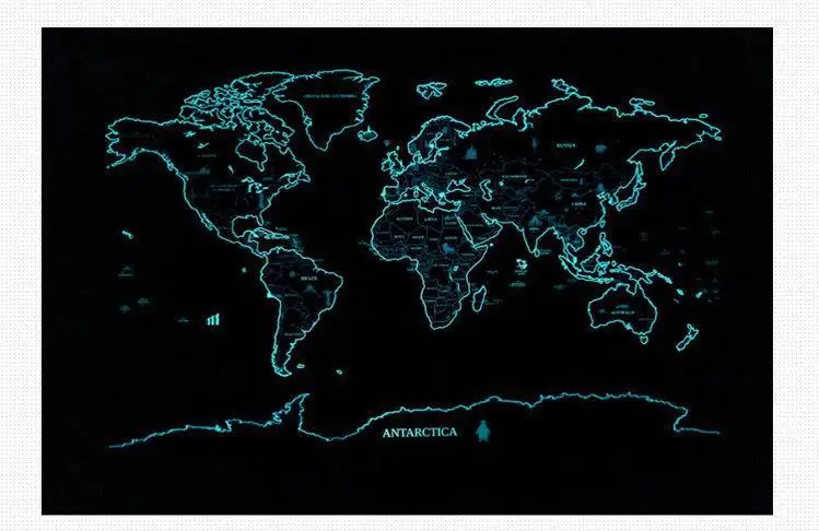 Горячий высококачественный люминесцентный Роскошная Карта со сьемным покрытием 1 шт карта мира царапины путешествия скретч карты с Starlight
