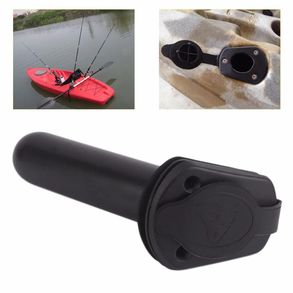 

Fishing Tackle Accessory Tool Outdoor Fishing Rod Holder Tackle with Cap Cover Gasket for Kayak Boat Canoe Side Tackle